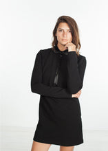 Load image into Gallery viewer, Fleece Jersey Dress in Black